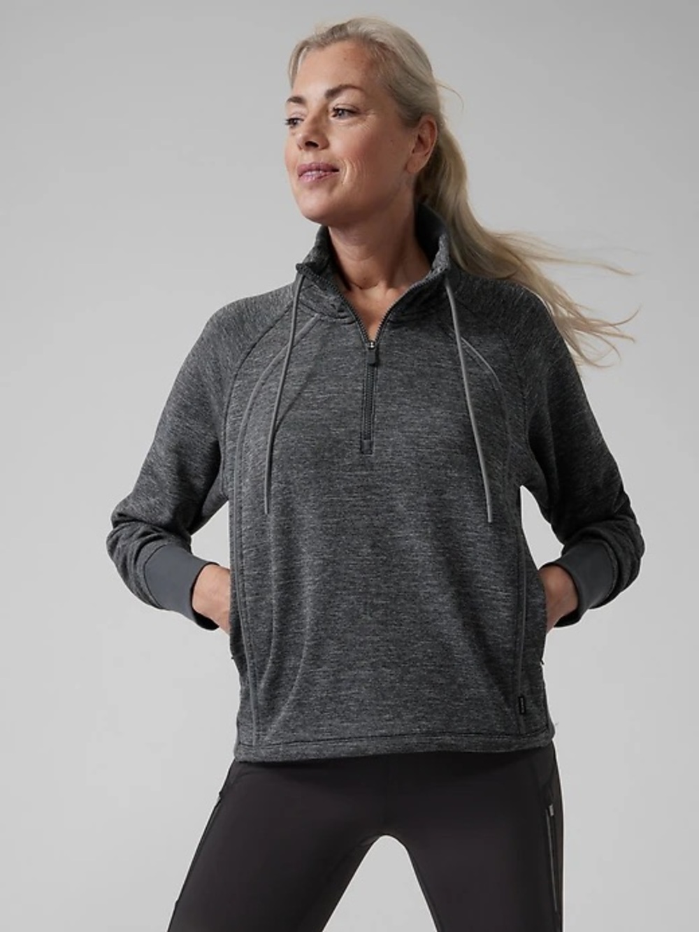 ATHLETA Altitude Sweatshirt
Pullover Polartec Gray Heather Size Small Petite